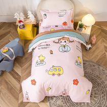 Three pieces of cotton kindergarten quilt childrens nap special baby enter the garden bedding summer bedding suit