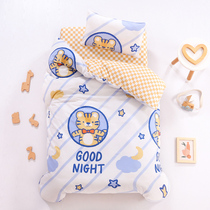 Pure cotton kindergarten cover three pieces of 3 autumn and winter beds for childrens bedding cover 6 babies to enter the park special six pieces