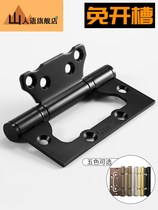 Shanmans invisible door primary-secondary hinge spring hydraulic buffer automatic closing hinge damping self-closing wooden door lotus leaf