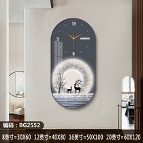 Modern light luxury clock wall clock living room home fashion restaurant porch decorative painting creative table wall mute clock