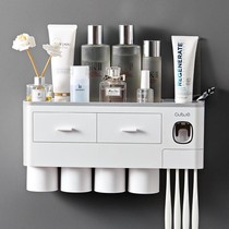 2 3 4 oral toothbrush holder suit creative magnetic suction toothbrush cup free of punching toilet shelving toothpaste Divine Instrumental 