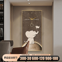 Italian minimalist masterpiece decoration clock in the clock in the high-sensitive creative art mute clock corridor hanging drawing