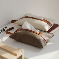 Simple Nordic color tissue bag car tissue box light luxury drawing box hanging model room decorative tissue cover