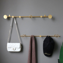 Nordic light luxury Wrought iron fitting room hanger cloakroom hanging rod entrance door key storage hook decoration