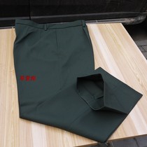  Genuine pine woven green winter pants Winter thickened wool pants Army fan casual pants middle-aged and elderly cover pants loose trousers