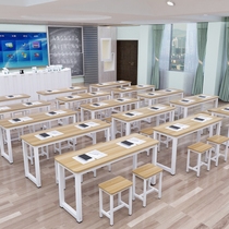 Manufacturer direct selling strip table single double class table and chairs training table for primary and middle school students remedial training course desk