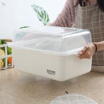 *Baby bottle storage box with cover household dust-proof drain drying rack drying rack baby tableware storage box