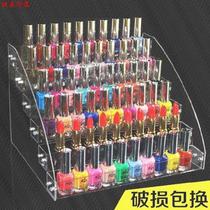  Nail glue small stepped stall placement light therapy glue lipstick rack Cosmetics nail polish rack display rack