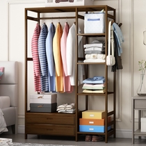 Hanging clothes rack ground floor bedrooms net red home Easy clothes hat rack room shelf to put clothes on
