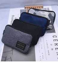 Wallet college student small crowddesign mobile phone integrated package mens mid-length young man versatile creative canvas handpicked
