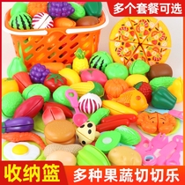 Baby gift childrens simulation cut fruit toy cut happy cut pizza vegetable steamer boy and girl educational toys