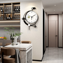 Clock and clock living room light luxury modern creative clock home fashion wall atmospheric new personality decoration hanging watch