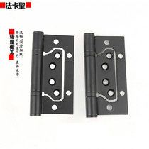 New listing guarantees large promotion bedroom inner black manganese steel three-sheet mounted normal type hinge door suction purchase