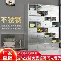 Canteen staff sideboard hospital lunch box Dogdo door locker school dinner plate cabinet stainless steel sideboard