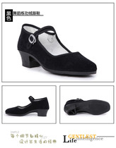 Dance shoes velvet shoes folk dance shoes exercise shoes heels dance Yangko flat shoes northeast Yangko Tibetan