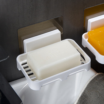 Soap box non-perforated soap box toilet suction cup wall-mounted drain soap rack toilet soap box shelf