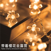 Tent tent decoration lights camp camping atmosphere lights hanging camping outdoor solar battery usb string lights