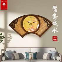Polaris new Chinese clock wall clock living room home creative decoration clock Wall atmospheric mute bedroom wall watch