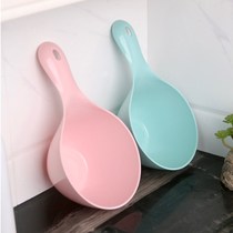 Water spoon Water scoop thickened Kitchen bath baby shampoo household multi-color plastic large water scoop long handle deepened