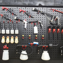 Car beauty tool hanging board wall hanger brush spray pot frame black car wash shop station hole board hardware hanger