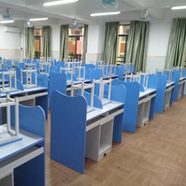 School Room Speaking Room Voice Room Double Computer Desk Driving School Examination Student Counselling Training Course Study Class Table And Chairs Customised
