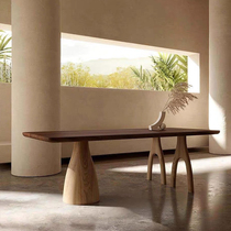 Nordic Solid Wood Conference Table Long Table Brief Modern Bench Silent Wind Designer desk in talks for a long strip table