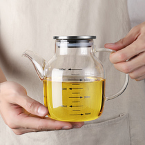 Household glass oil pot does not leak oil oil tank soy sauce bottle pour oil small kitchen leak-proof large capacity vinegar pot seasoning bottle