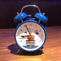 Alarm clock students silent fashion creative children bedroom bedside night light digital clock metal fight personality simple