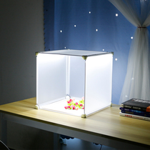 Small studio Product photo light box Professional mini shooting shed Taobao e-commerce white background map hand-made model still life Soft light box Shadowless fill light box Equipment set