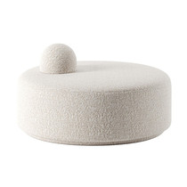 Nordic lamb suede changing shoes stool cloakroom stool light lavish sofa stool round pedalling livingroom Bumpier small short stool