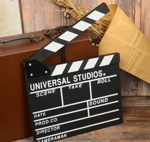 Online shop photo-director board Cricket Board Wedding childrens photoshoot Photographic Props Black Movie deck Rote Photography Clapper