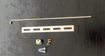Automobile central control lock motor installation accessories Door motor lock installation fixing hardware screw iron buckle Rod