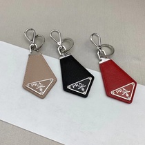 European and American First Line Brand Classic Cross Bovine Leather Triangle Hardware New Pendant Car Key Buckle