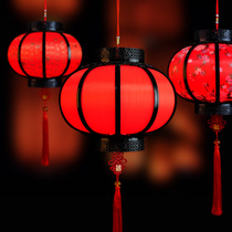 Antique sheepskin lantern outdoor advertising palace lantern hanging decoration Chinese style waterproof festive indoor and outdoor decoration red lantern