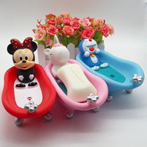 Creative Sesame Street cartoon soap box drain soap box Bathroom cute soap holder soap stand doll soap box tide play