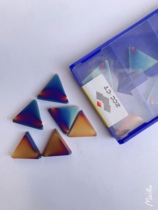 Hardened steel special colorful super hard triangle milling blade 3130511 nano coated blade modulation steel