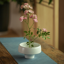Fanyue Jingdezhen porcelain clay simple and pure handmade flower arrangement flower arrangement tea ceremony accessories retro dried fruit snack plate
