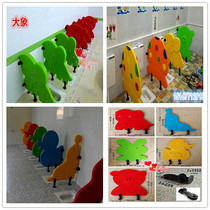Kindergarten thickened toilet baffle cartoon plastic toilet partition toilet partition board children squat pit baffle