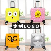Cartoon childrens trolley case can sit travel trailer box children 20 inch universal wheel suitcase for men and women baby password box