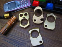 Offer incoming brass material finger tiger toy window breaker car emergency survival portable EDC buckle