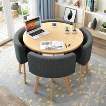 Conference and leisure Sales office Office Reception table and chair Milk tea shop Coffee shop Dessert shop Leisure and practical round table