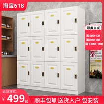 Wooden staff cabinet Fitness dance room sweat steam room Yoga hall locker Beauty salon store locker storage bag cabinet