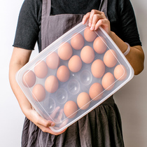 (523) Japanese egg storage box refrigerator fresh box storage egg box finishing box plastic box with lid