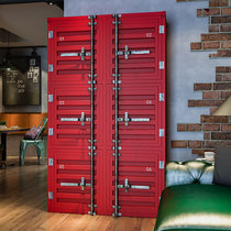 Industrial wind wrought iron container wardrobe Retro shoe cabinet old wardrobe cabinet creative locker storage cabinet changing cabinet