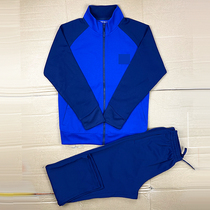 Spring and autumn long-sleeved physical training suit suit new blue quick-drying trousers outdoor sportswear men