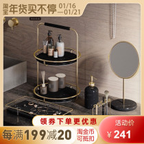 bencross cosmetics storage box desktop skin care products dressing table bathroom room household marble shelf