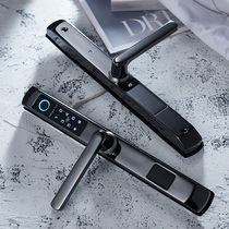 3CM wide broken bridge aluminum fingerprint lock waterproof Super Narrow Frame aluminum alloy door extremely narrow push pull translation intelligent code lock