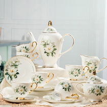 Ceramic coffee cups and saucers hotel afternoon tea cups and saucers with golden coffee cup gift box set creative tableware gift set