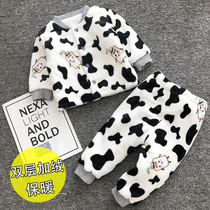Baby cotton suit Winter Women 0 1 1-3 years old male thick baby cotton padded clothes winter cotton padded jacket baby children clothes