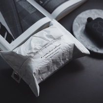 JFdesign Tyvek original minimalist Dupont paper tissue box ins Nordic living room bedside desktop pumping paper bag